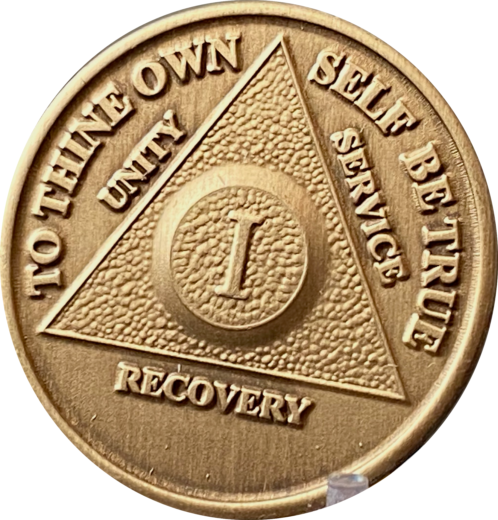 Wow Picks! Step 1 Copper Twelve Step Medallion AA NA Recovery 12 Steps Serenity Prayer Chip At