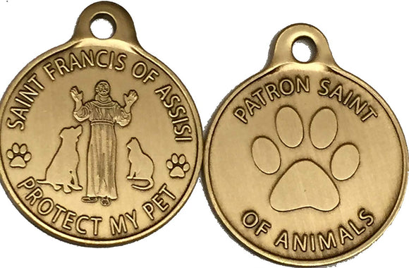 Saint Francis Dog Tags
