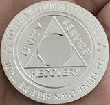 .5 oz .999 Fine Silver AA Medallion Trust God Clean House Help Others Doctor Bob Chip