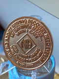 1 Year NA Clean Time Chip Sapphire Crystal Narcotics Anonymous Medallion