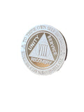 6 Year AA Medallion .999 Fine Silver .5 oz Sobriety Chip Serenity Prayer Back Elegant Design