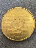 36 Year AA Medallion 24k Gold Plated Sobriety Chip