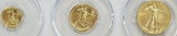 2017 GOLD US AMERICAN EAGLE $5, $10,$25 MOY SIGNED 3 COIN SET PCGS MINT STATE 70