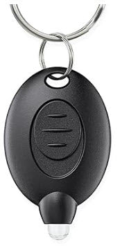 LED Keychain Flashlight Mini LED Keychain Light 12 Lumen Portable Ultra Bright Battery Powered Key Ring Torch for Outdoor Camping Hiking and Emergency Lighting, Black Shell