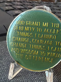 Vietnam Vet In Recovery Color Serenity Prayer Medallion