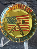 Vietnam Vet In Recovery Color Serenity Prayer Medallion