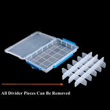 AA NA Medallion Chip Organizer Box 24 Coin Spaces 14x8.5" Plastic Case Hinged Lid