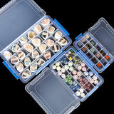 AA NA Medallion Chip Organizer Box 24 Coin Spaces 14x8.5" Plastic Case Hinged Lid