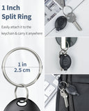 LED Keychain Flashlight Mini LED Keychain Light 12 Lumen Portable Ultra Bright Battery Powered Key Ring Torch for Outdoor Camping Hiking and Emergency Lighting, Black Shell