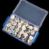AA NA Medallion Chip Organizer Box 24 Coin Spaces 14x8.5" Plastic Case Hinged Lid