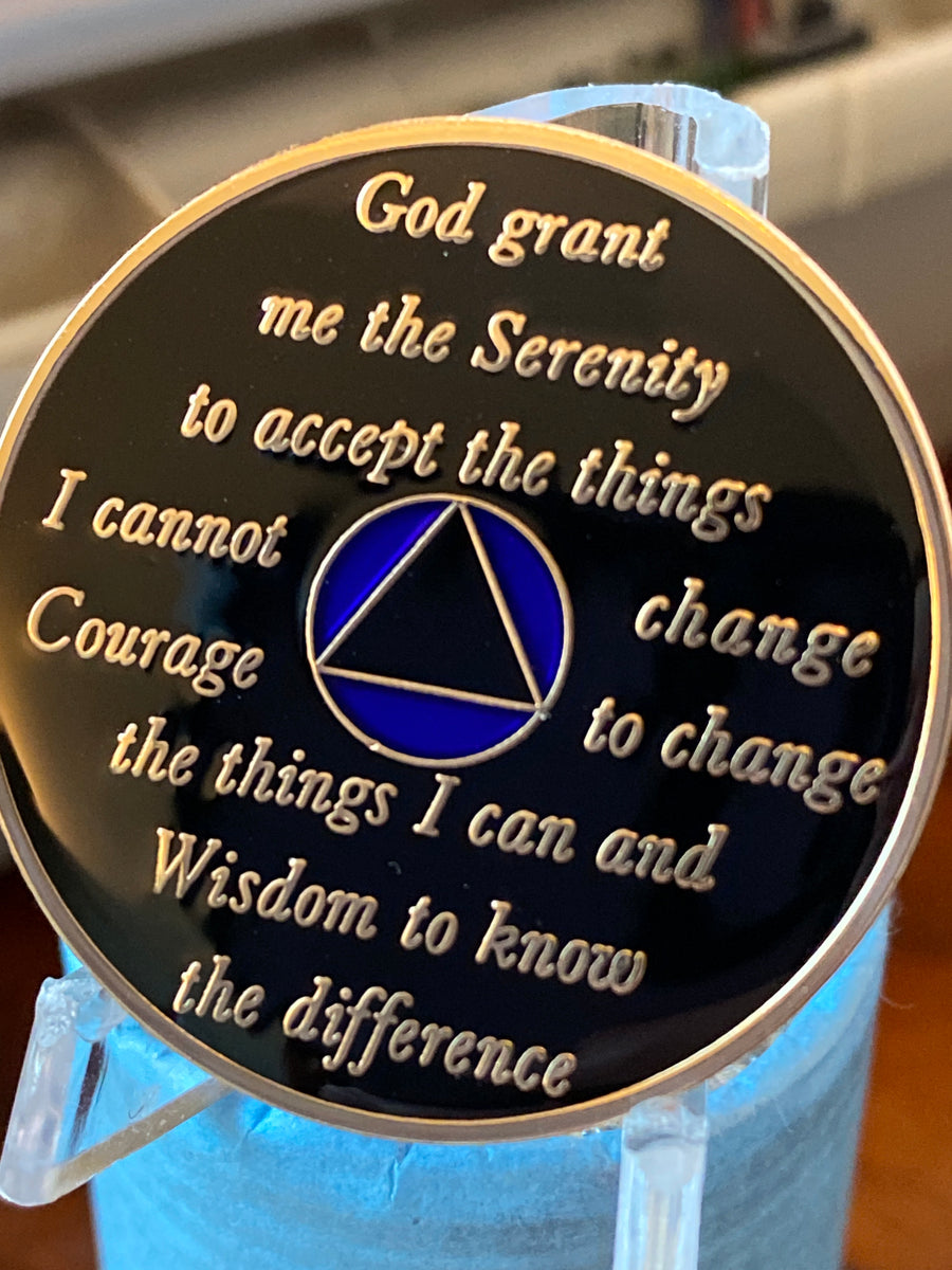 Cool Blue Fire Tri-Plate Recovery Medallion - View #2