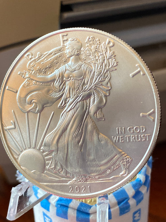 2021 American Silver Eagle 1 oz .999 Fine Silver BU Coin