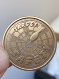 TEAM Together Everyone Achieves More Target Safety Motivational Bronze Medallion Coin