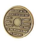 5 Month AA Medallion Premium Bronze Serenity Prayer Sobriety Chip