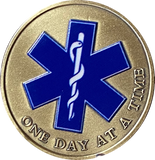 First Responders EMS One Day At A Time Medallion Serenity Prayer Chip
