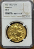 2022 American Gold Buffalo – PCGS MS70 First Strike (1 oz .9999 Fine Gold)