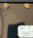 AA Triangle Symbol Dangle Earrings – Gold Tone Recovery Jewelry