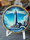 Lighthouse Foglight One Day At A Time Medallion Serenity Prayer Chip