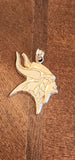 1993 Minnesota Vikings Viking Head Pendant – Solid 10K Gold – Vintage NFL Jewelry 2.48g