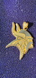 1993 Minnesota Vikings Viking Head Pendant – Solid 10K Gold – Vintage NFL Jewelry 2.48g
