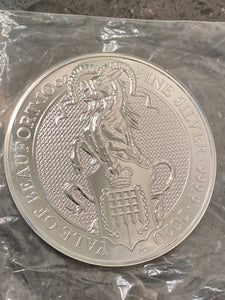 2020 Yale of Beaufort 10 oz Silver Coin UK Royal Mint Tudor Beast Series