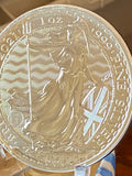 2021 Great Britain 1oz .999 Fine Silver 2 Pounds Britannia Coin