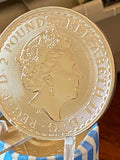2021 Great Britain 1oz .999 Fine Silver 2 Pounds Britannia Coin