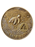 1 - 10 Year Seaturtle AA Medallion One Day At A Time Serenity Prayer Sea Turtle Sobriety Chip