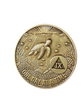 1 - 10 Year Seaturtle AA Medallion One Day At A Time Serenity Prayer Sea Turtle Sobriety Chip