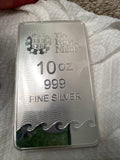 Milk Spotted 10 oz British Royal Mint .999 Fine Silver Britannia Bar (New)