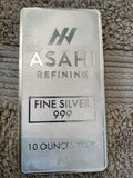 Asahi Refining 10 oz Silver Bar – .999 Fine Silver Bullion