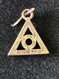 Sterling Silver AA Triangle Symbol Earrings | Alcoholics Anonymous Recovery Jewelry | Handmade Sobriety Earrings
