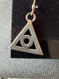 Sterling Silver AA Triangle Symbol Earrings | Alcoholics Anonymous Recovery Jewelry | Handmade Sobriety Earrings
