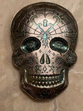 10 Troy Ounce .999 Fine Silver Skull Bar – Hand-Poured Collectible Art Piece