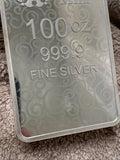 100 oz Great Britain The Great Engravers Collection Una and the Lion Silver Bar