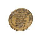 1 - 40 Year AA Founders Medallion Antique Bronze Bill & Bob Sobriety Chip