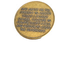 1 - 40 Year AA Medallion Antique Bronze One Day AT A Time Sobriety Chip