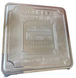 100 Oz Geiger Edemetalle Fine Silver Square Bar .999