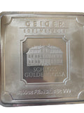 100 Oz Geiger Edemetalle Fine Silver Square Bar .999