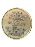 24 Hours AA Medallion We Have A Daily Reprieve Sobriety Chip