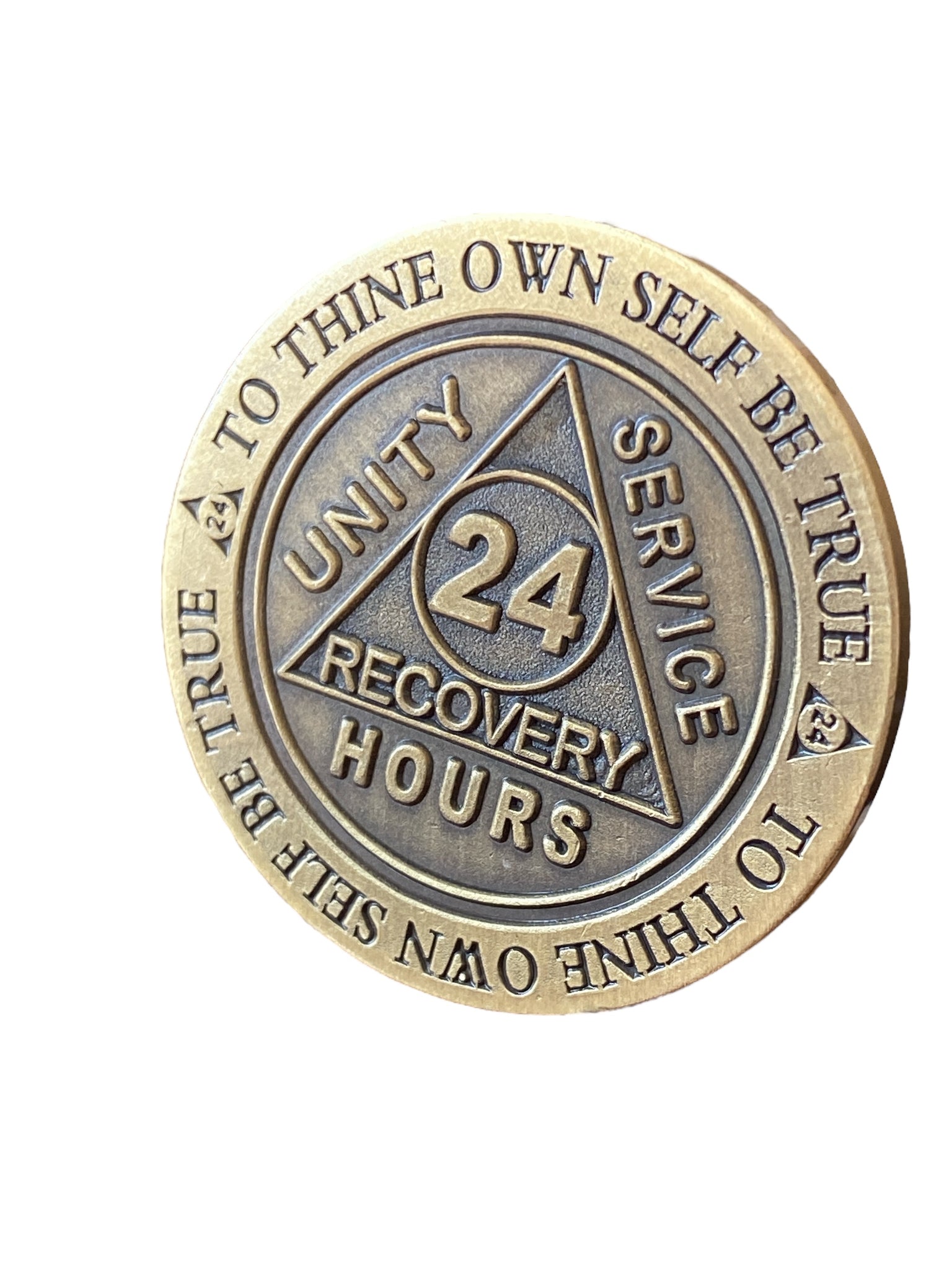 24 Hours AA Medallion We Have A Daily Reprieve Sobriety Chip – RecoveryChip