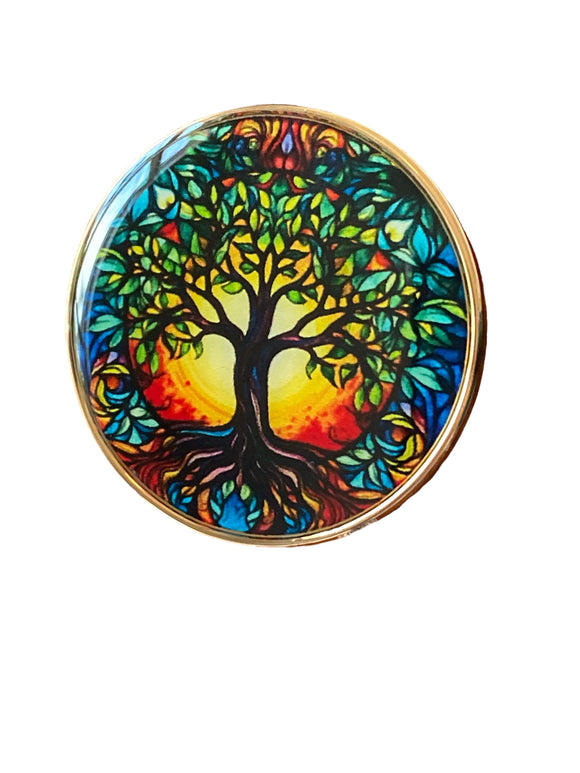 8 Year Tree Of Life Tri-Plate Medallion Growing Along Spiritual Lines Year 1 - 10