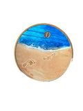 1 - 10 Year Color Footprints In The Sand It Was Then I Carried You Medallion Beach Theme