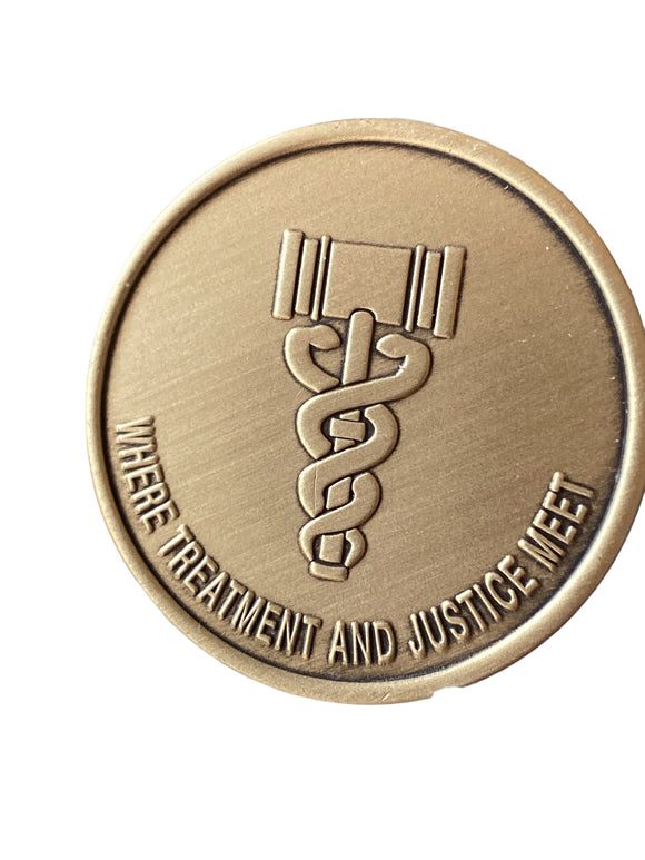 Drug Court Bronze Medallion Graduation Coin