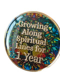 1 Year Tree Of Life Tri-Plate Medallion Growing Along Spiritual Lines