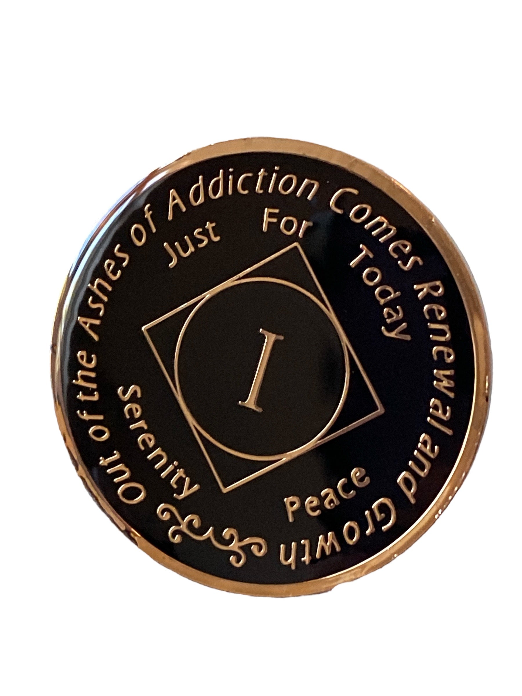1 Year NA Style Clean Time Chip Black Phoenix Rising From Ashes
