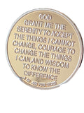 Sakura Tree Cherry Blossom Ying Yang .5 Oz Fine Silver Serenity Prayer Medallion