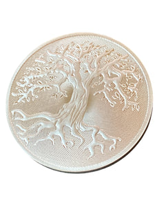 Sakura Cherry Tree Of Life .5 Oz Fine Silver Spiritual Medallion Sobriety Chip