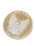 Ride Sober Ride Free Eagle Flames .5 Oz Fine Silver Sobriety Chip Medallion