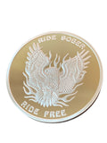 Ride Sober Ride Free Eagle Flames .5 Oz Fine Silver Sobriety Chip Medallion